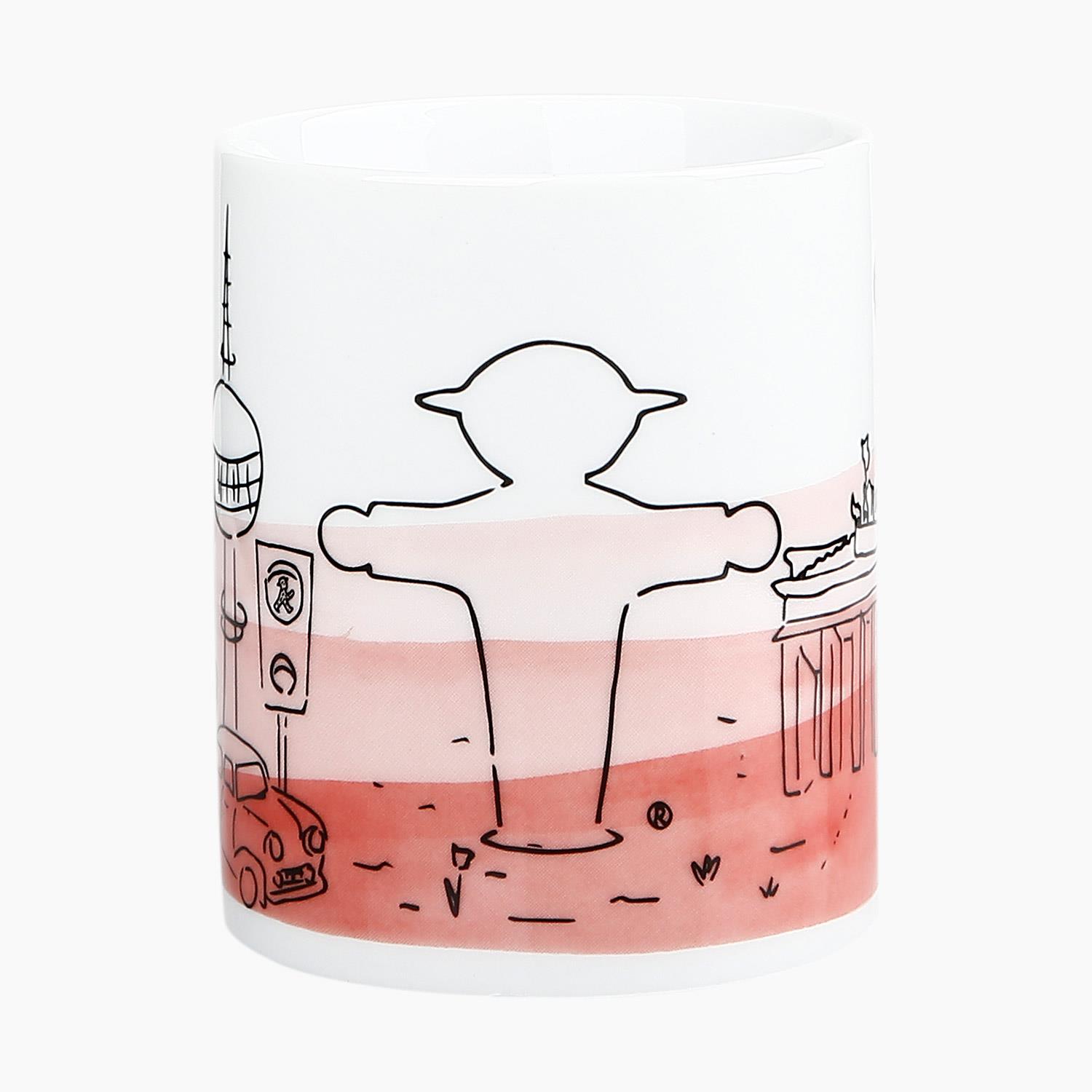 FRÜHAUFSTEHER silhouette red/ Mug