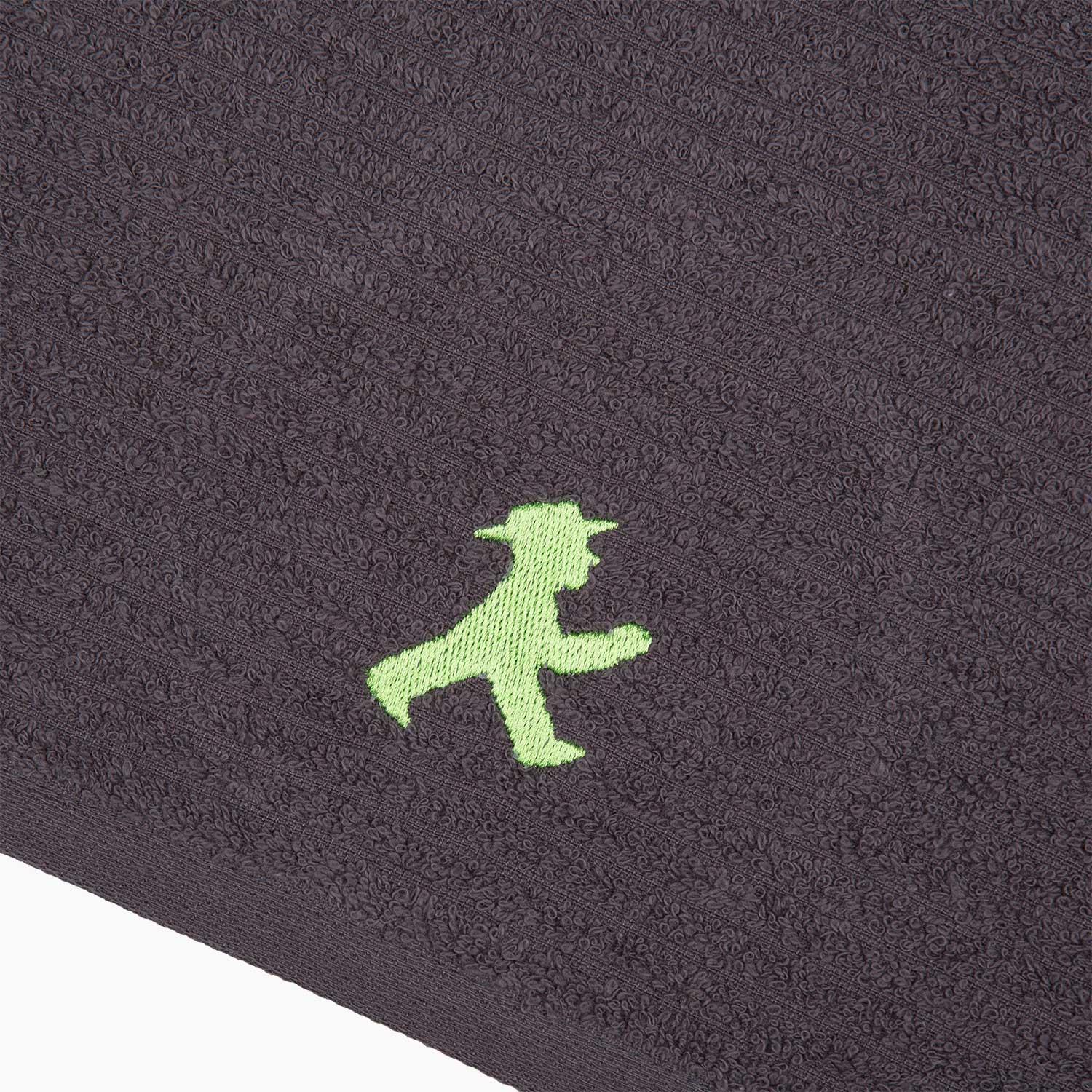 WASCHBÄR grey/green/ Face Towel