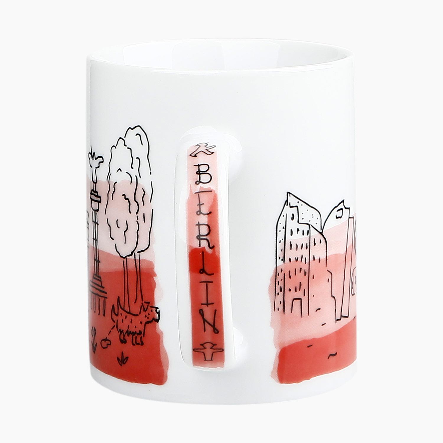 FRÜHAUFSTEHER silhouette red/ Mug