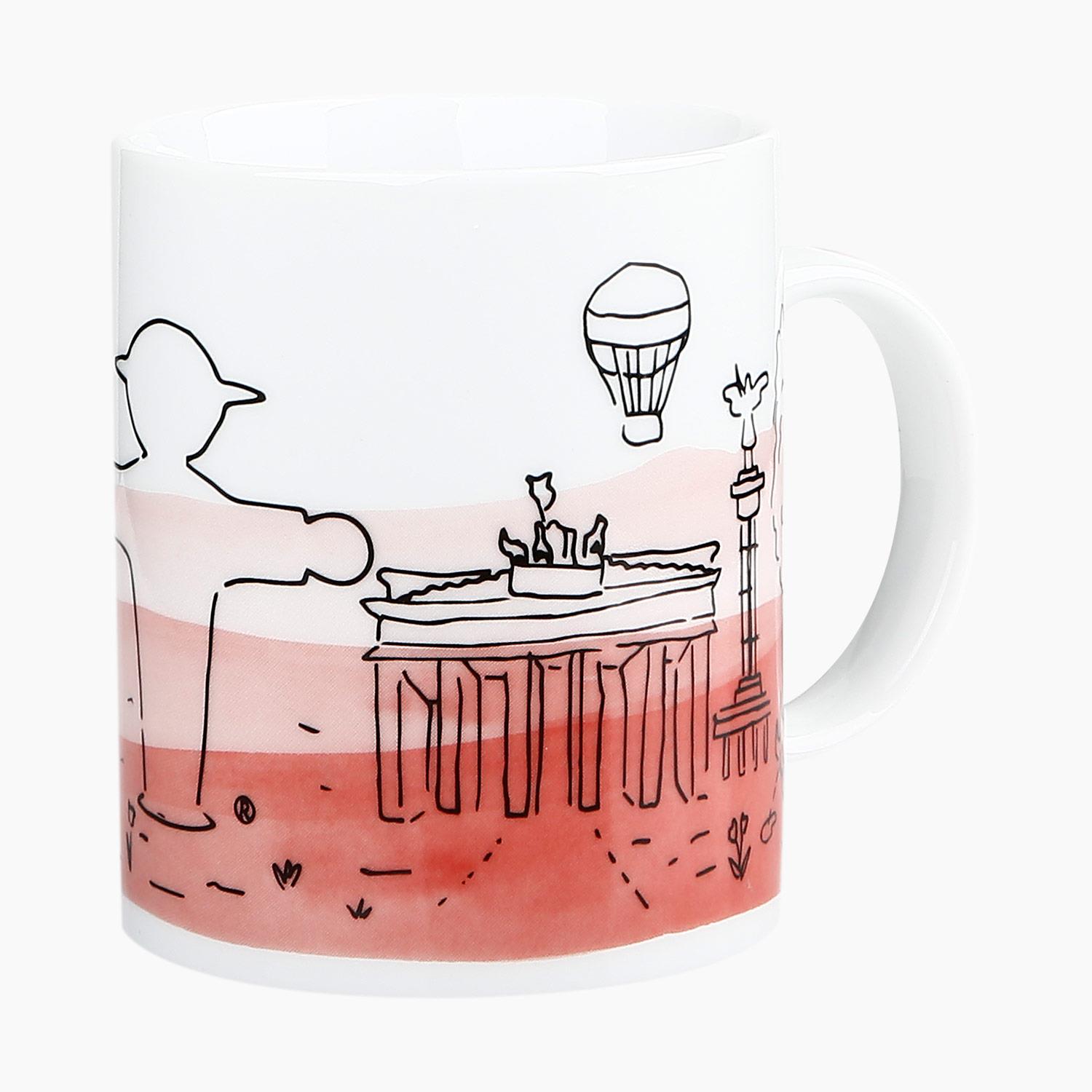 FRÜHAUFSTEHER silhouette red/ Mug