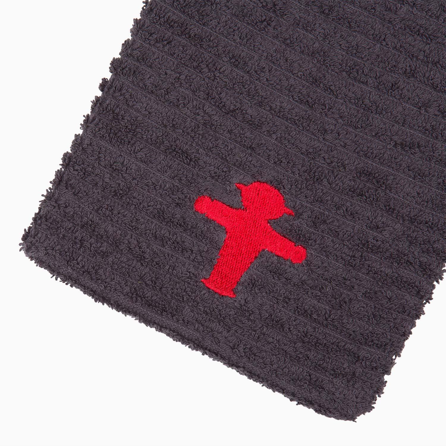 MASSEUR grey/red/ Hand Towel